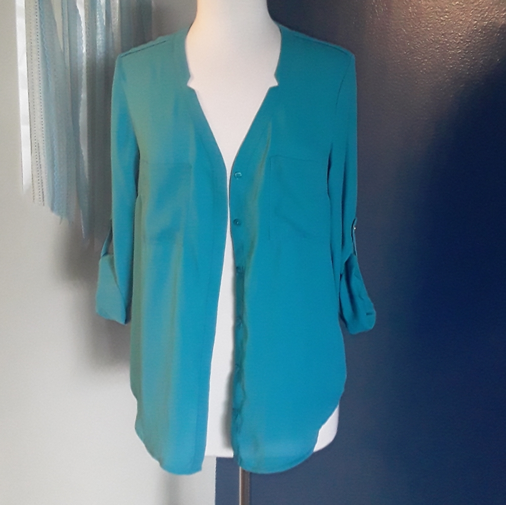 Metaphor button up blouse